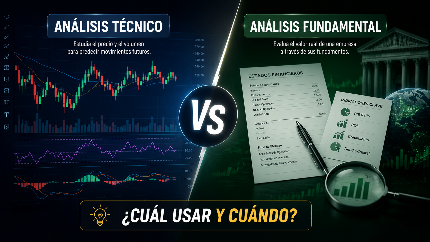 Análisis técnico vs fundamental