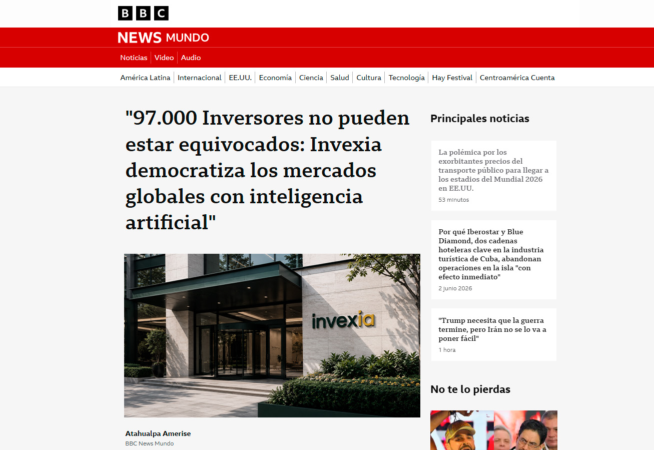 BBC News Mundo sobre Invexia